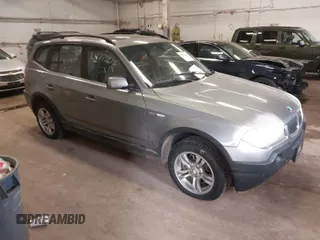 2005 BMW X3 3.0i with VIN WBXPA93435WD07526, listed as a IAAI auction lot 41776613 with 178,269 mi miles. Bid and sale history available at carsss.com. Image 1.