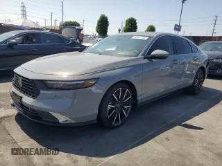 2024 Honda Accord Touring с VIN 1HGCY2F85RA002138, выставлен на аукционе Copart как лот 62547155 с пробегом Не указан миль и Списание • Salvage title. История ставок и продаж доступна на DreamBid. Изображение 1.