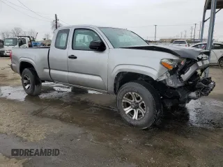 2018 Toyota Tacoma SR with VIN 5TFRX5GN1JX124112, listed as a Copart auction lot 50596975 with 57,587 mi miles and Salvage Title. Bid and sale history available at DreamBid. Image 4.