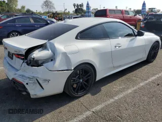 2021 BMW 4 Series 430i with VIN WBA53AP01MCF91307, listed as a Copart auction lot 54071005 with 44,952 mi miles and Salvage title. Bid and sale history available at DreamBid. Image 3.