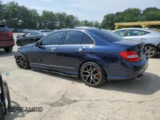2012 Mercedes-Benz C 300 Sport with VIN WDDGF8BB4CR230043, listed as a Copart auction lot 62987075 with 49,586 mi miles and Salvage title. Bid and sale history available at DreamBid. Image 2.