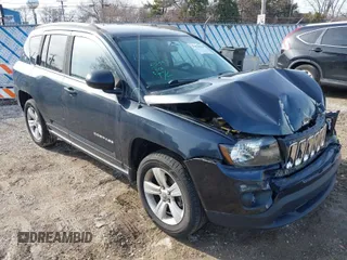 2015 Jeep Compass Sport with VIN 1C4NJDBBXFD333543, listed as a IAAI auction lot 41834930 with 62,529 mi miles. Bid and sale history available at carsss.com. Image 1.
