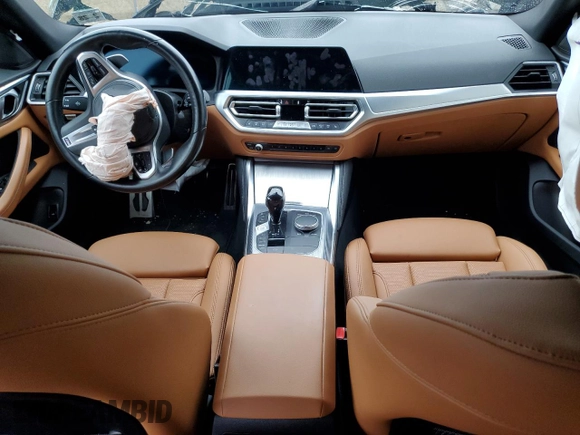 2023 BMW 4 Series 430i xDrive with VIN WBA73AV06PFP16975, listed as a Copart auction lot 73360304 with Not provided miles and Salvage title. Bid and sale history available at DreamBid. Image 8.