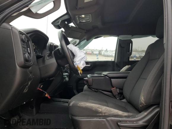 2021 Chevrolet Silverado 1500 Custom Trail Boss with VIN 1GCPYCEF5MZ296592, listed as a Copart auction lot 50968655 with 60,010 mi miles and Salvage Title. Bid and sale history available at DreamBid. Image 7.