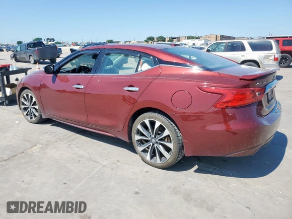 2017 Nissan Maxima Platinum with VIN 1N4AA6AP9HC432795, listed as a Copart auction lot 58165715 with 89,459 mi miles and Salvage title. Bid and sale history available at DreamBid. Image 2.