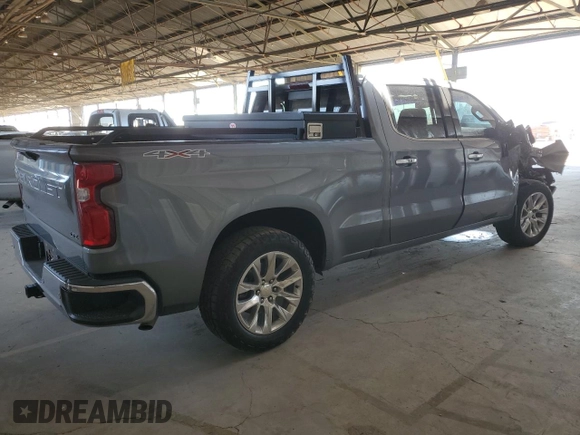 2021 Chevrolet Silverado 1500 LTZ with VIN 1GCUYGET1MZ305238, listed as a Copart auction lot 68884534 with 84,045 mi miles and Salvage Title. Bid and sale history available at DreamBid. Image 3.