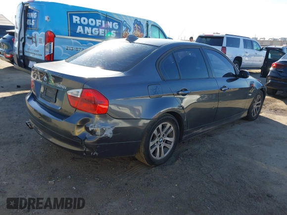 2007 BMW 3 Series 328i with VIN WBAVA375X7NL13220, listed as a IAAI auction lot 41645918 with 192,439 mi miles and . Bid and sale history available at DreamBid. Image 4.