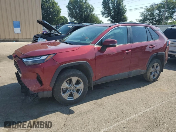 2023 Toyota RAV4 XLE with VIN 2T3P1RFV2PW396215, listed as a Copart auction lot 63398445 with 43,679 mi miles and Salvage title. Bid and sale history available at DreamBid. Image 1.