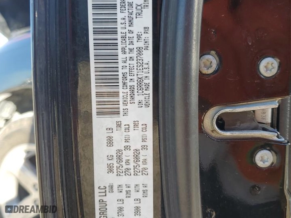 2014 Ram 1500 Tradesman with VIN 1C6RR6KT1ES237008, listed as a Copart auction lot 86724774 with 197,965 mi miles and Salvage Title. Bid and sale history available at carsss.com. Image 15.