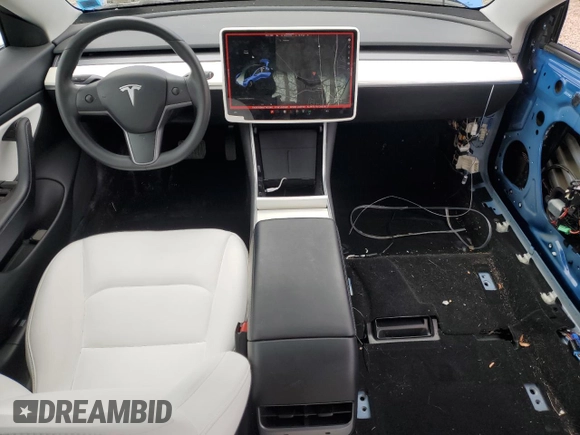 2020 Tesla Model 3 Long Range with VIN 5YJ3E1EB0LF742290, listed as a Copart auction lot 53942005 with 53,670 mi miles and Salvage Title. Bid and sale history available at carsss.com. Image 8.