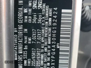 2017 Kia Sorento LX with VIN 5XYPG4A30HG192424, listed as a Copart auction lot 46700925 with 86,244 mi miles and Clean Title. Bid and sale history available at carsss.com. Image 13.