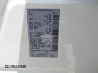 2017 Nissan Pathfinder SL with VIN 5N1DR2MN8HC652928, listed as a IAAI auction lot 42627483 with 169,108 mi miles and . Bid and sale history available at DreamBid. Image 9.
