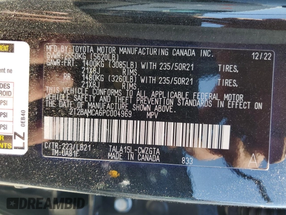 2023 Lexus RX 350 z VIN 2T2BAMCA6PC004969, wystawiony jako Copart lot #59915915 z przebiegiem 19 699 mil mil oraz Szkoda całkowita • Salvage title. Historia ofert i sprzedaży dostępna na DreamBid. Obrazek 13.