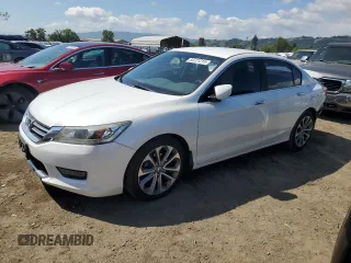2014 Honda Accord Sedan Sport with VIN 1HGCR2F55EA287176, listed as a Copart auction lot 54721215 with 184,968 mi miles and Salvage Title. Bid and sale history available at carsss.com. Image 1.
