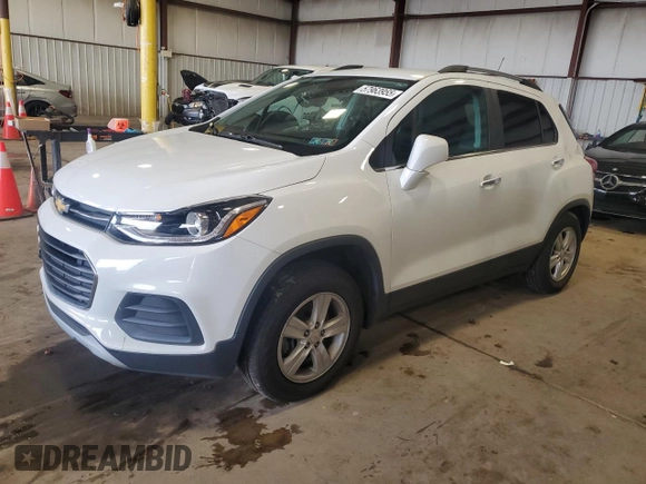2020 Chevrolet Trax LT z VIN KL7CJPSB9LB002434, wystawiony jako Copart lot #57963955 z przebiegiem 44 090 mil mil oraz Szkoda całkowita • Salvage title. Historia ofert i sprzedaży dostępna na DreamBid. Obrazek 1.