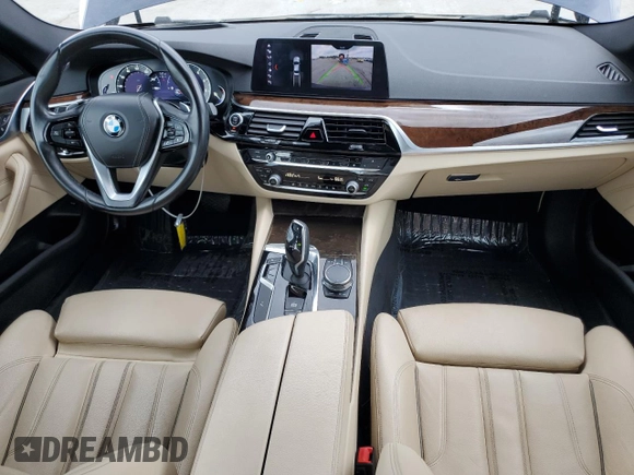 2017 BMW 5 Series 530i with VIN WBAJA5C37HG897385, listed as a Copart auction lot 57414135 with 65,221 mi miles and Salvage title. Bid and sale history available at DreamBid. Image 8.