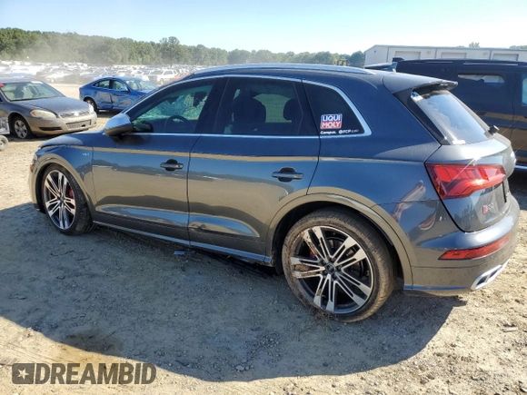 2018 Audi SQ5 Premium Plus with VIN WA1A4AFY9J2019836, listed as a Copart auction lot 73639304 with 59,283 mi miles and Salvage Title. Bid and sale history available at DreamBid. Image 2.