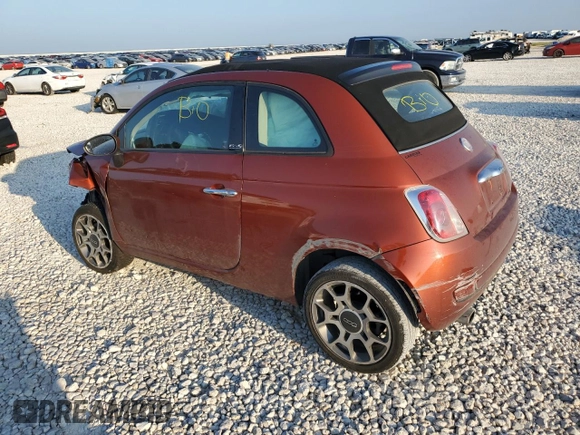 2012 FIAT 500 Pop with VIN 3C3CFFDR5CT209902, listed as a Copart auction lot 71646854 with 0 mi miles and Salvage Title. Bid and sale history available at carsss.com. Image 2.
