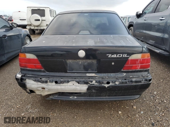 1998 BMW 7 Series 740il with VIN WBAGJ8326WDM21484, listed as a Copart auction lot 48425614 with 0 mi miles and Non Repairable. Bid and sale history available at carsss.com. Image 6.