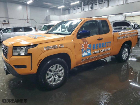2023 Nissan Frontier S with VIN 1N6ED1CL0PN648406, listed as a Copart auction lot 45316955 with 25,893 mi miles and Salvage Title. Bid and sale history available at carsss.com. Image 1.