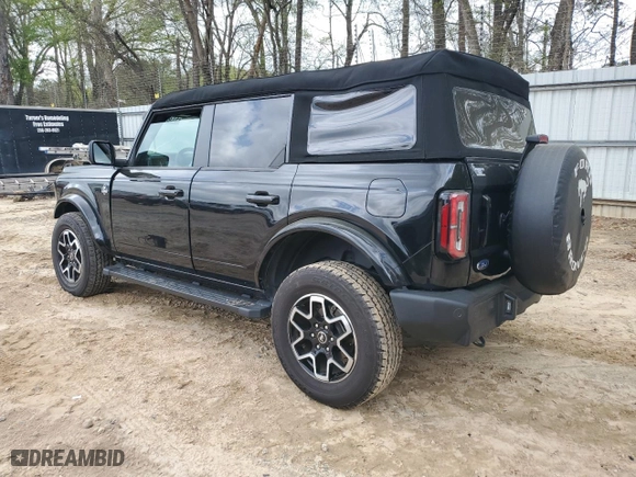 2023 Ford Bronco with VIN 1FMDE5BH0PLB30495, listed as a Copart auction lot 51380065 with 18,156 mi miles and Salvage Title. Bid and sale history available at carsss.com. Image 2.