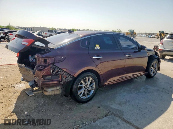 2019 Kia Optima LX with VIN 5XXGT4L3XKG344780, listed as a Copart auction lot 52327965 with 97,263 mi miles and Salvage Title. Bid and sale history available at carsss.com. Image 3.