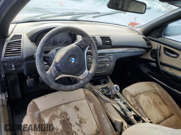 2013 BMW 1 Series 128i with VIN WBAUN1C52DVH78194, listed as a Copart auction lot 74970384 with Not provided miles and Salvage title. Bid and sale history available at DreamBid. Image 8.