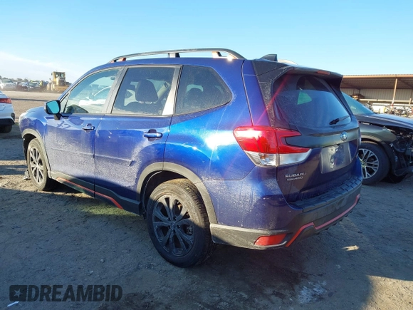 2024 Subaru Forester Sport with VIN JF2SKAEC7RH456119, listed as a IAAI auction lot 41405345 with 13,395 mi miles. Bid and sale history available at carsss.com. Image 3.