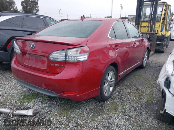 2011 Lexus HS 250h with VIN JTHBB1BA1B2046070, listed as a IAAI auction lot 41687784 with 207,373 mi miles and . Bid and sale history available at DreamBid. Image 4.