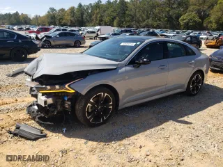 2022 Kia K5 GT-Line with VIN 5XXG64J27NG146714, listed as a Copart auction lot 48609745 with 28,485 mi miles and Salvage Title. Bid and sale history available at carsss.com. Image 1.