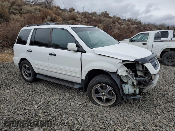 2005 Honda Pilot EX-L with VIN 2HKYF18595H532672, listed as a Copart auction lot 86704284 with 268,018 mi miles and Salvage Title. Bid and sale history available at carsss.com. Image 4.