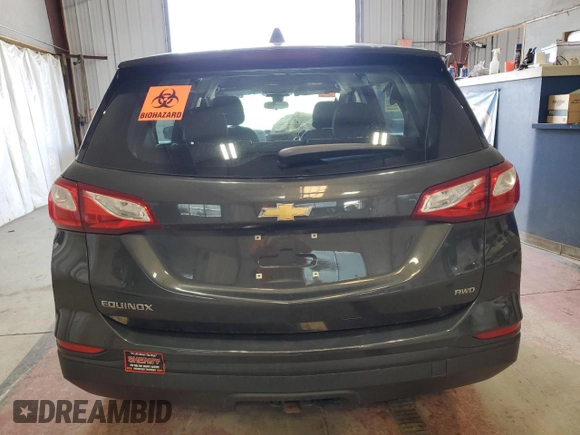 2021 Chevrolet Equinox LS z VIN 2GNAXSEV9M6103938, wystawiony jako Copart lot #59067965 z przebiegiem Nie podano mil oraz Szkoda całkowita • Salvage title. Historia ofert i sprzedaży dostępna na DreamBid. Obrazek 6.