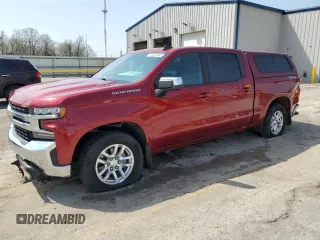 2020 Chevrolet Silverado 1500 LT with VIN 3GCUYDET0LG244803, listed as a Copart auction lot 53461845 with 110,828 mi miles and Salvage Title. Bid and sale history available at DreamBid. Image 1.
