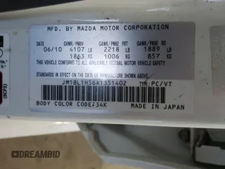 2010 Mazda 3 S Sport with VIN JM1BL1H56A1351402, listed as a Copart auction lot 46910135 with 207,441 mi miles and Salvage title. Bid and sale history available at DreamBid. Image 13.