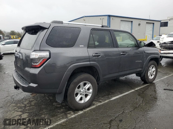 2023 Toyota 4Runner SR5 with VIN JTEMU5JR4P6100122, listed as a Copart auction lot 44984915 with 23,588 mi miles and Salvage title. Bid and sale history available at DreamBid. Image 3.