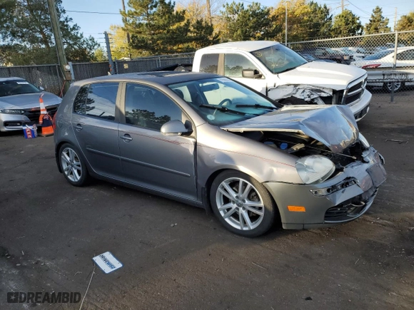 2007 Volkswagen Rabbit with VIN WVWDR91K27W087113, listed as a Copart auction lot 77580554 with 124,281 mi miles and Salvage Title. Bid and sale history available at carsss.com. Image 4.