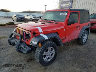 2020 Jeep Wrangler Sport S z VIN 1C4GJXAGXLW222918, wystawiony jako Copart lot #42980355 z przebiegiem 67 144 mil mil oraz Nie do naprawy • Non repairable. Historia ofert i sprzedaży dostępna na DreamBid. Obrazek 1.