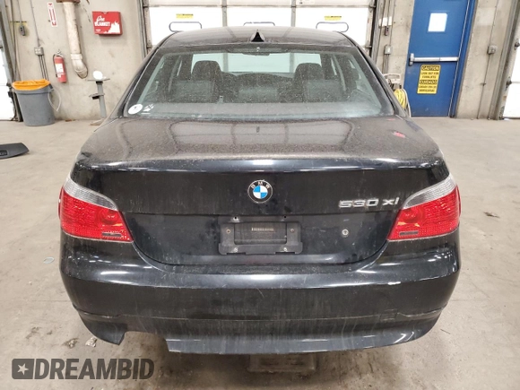 2007 BMW 5 Series 530xi with VIN WBANF73537CU22743, listed as a Copart auction lot 51492785 with 169,366 mi miles and Non Repairable. Bid and sale history available at carsss.com. Image 6.
