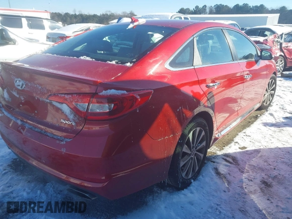 2017 Hyundai Sonata Sport with VIN 5NPE34AF4HH498810, listed as a IAAI auction lot 41374313 with 82,021 mi miles and . Bid and sale history available at DreamBid. Image 4.