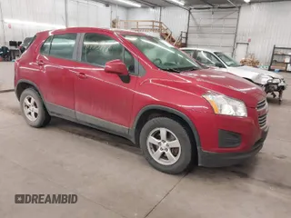 2015 Chevrolet Trax LS with VIN KL7CJPSB0FB209816, listed as a IAAI auction lot 41753718 with 90,856 mi miles. Bid and sale history available at carsss.com. Image 1.
