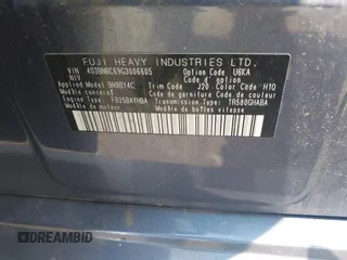 2016 Subaru Legacy Premium with VIN 4S3BNBC69G3006605, listed as a IAAI auction lot 42483913 with 101,682 mi miles and . Bid and sale history available at DreamBid. Image 9.