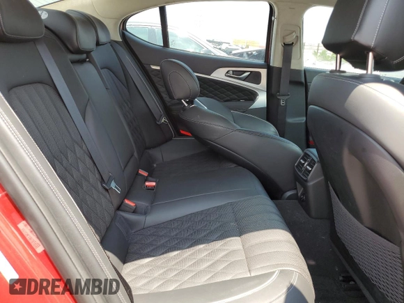 2019 Genesis G70 Advanced z VIN KMTG34LE0KU024820, wystawiony jako Copart lot #58488615 z przebiegiem 81 576 mil mil oraz Szkoda całkowita • Salvage title. Historia ofert i sprzedaży dostępna na DreamBid. Obrazek 10.