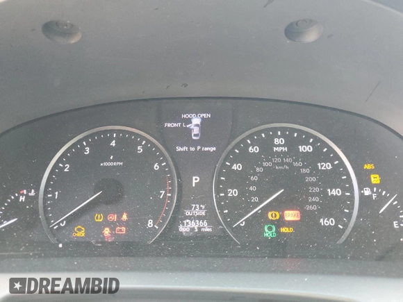 2013 Lexus LS 460 with VIN JTHCL5EF1D5017377, listed as a Copart auction lot 48390465 with 136,366 mi miles and Salvage title. Bid and sale history available at DreamBid. Image 9.