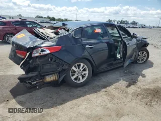 2018 Kia Optima LX with VIN 5XXGT4L37JG244229, listed as a Copart auction lot 53230505 with 0 mi miles and Salvage Title. Bid and sale history available at carsss.com. Image 3.