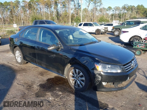 2013 Volkswagen Passat S with VIN 1VWAP7A3XDC005323, listed as a IAAI auction lot 40948885 with 133,447 mi miles and . Bid and sale history available at DreamBid. Image 1.