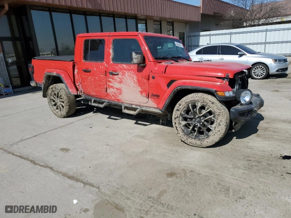 2024 Jeep Gladiator Nighthawk with VIN 1C6HJTAGXRL131534, listed as a Copart auction lot 48869675 with 6,384 mi miles and Salvage Title. Bid and sale history available at carsss.com. Image 4.
