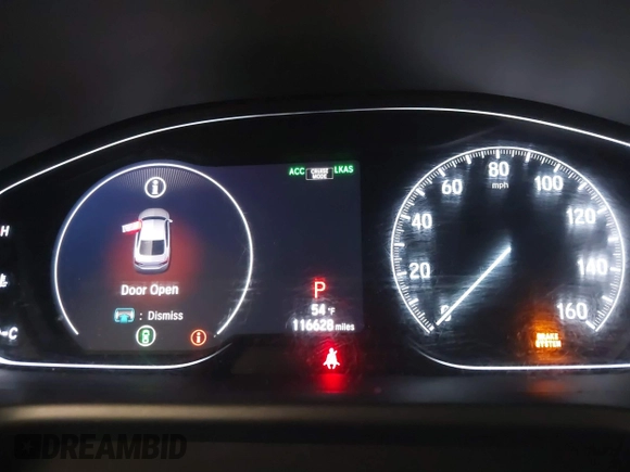 2019 Honda Accord Sport with VIN 1HGCV1F39KA074151, listed as a IAAI auction lot 41644585 with 116,628 mi miles and . Bid and sale history available at DreamBid. Image 7.