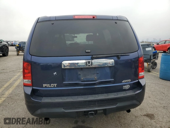 2014 Honda Pilot LX with VIN 5FNYF4H26EB014993, listed as a Copart auction lot 52612835 with 177,327 mi miles and Salvage Title. Bid and sale history available at DreamBid. Image 6.