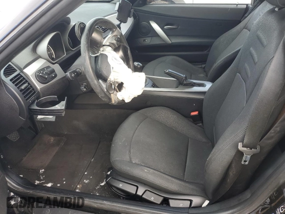 2005 BMW Z4 2.5i with VIN 4USBT335X5LR71029, listed as a Copart auction lot 42146655 with 80,813 mi miles and Salvage Title. Bid and sale history available at carsss.com. Image 7.