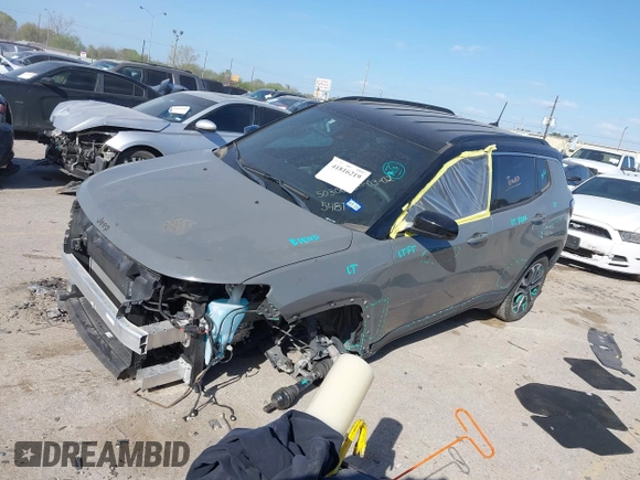 2023 Jeep Compass Limited с VIN 3C4NJDCN4PT505487, выставлен на аукционе IAAI как лот 41816219 с пробегом 10 379 миль миль и . История ставок и продаж доступна на DreamBid. Изображение 2.